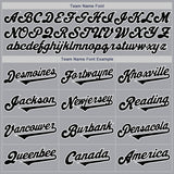 Custom Gray Black-White Authentic Two Tone Baseball Jersey