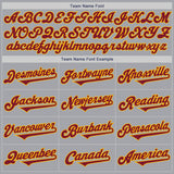 Custom Gray Crimson-Gold Authentic Two Tone Baseball Jersey