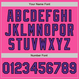 Custom Pink Purple-Black Authentic Two Tone Baseball Jersey