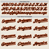 Custom Cream Black Pinstripe Orange Authentic Two Tone Baseball Jersey