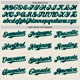 Custom Cream Black Pinstripe Aqua Authentic Two Tone Baseball Jersey