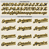 Custom Cream Navy Pinstripe Gold Authentic Two Tone Baseball Jersey