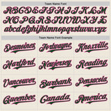 Custom Cream Green Pinstripe Pink Authentic Two Tone Baseball Jersey
