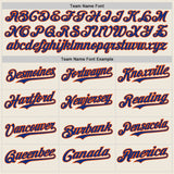 Custom Cream Royal Pinstripe Orange Authentic Two Tone Baseball Jersey