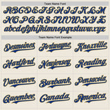 Custom Cream Royal Pinstripe Old Gold Authentic Two Tone Baseball Jersey