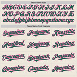 Custom Cream Kelly Green Pinstripe Pink Authentic Two Tone Baseball Jersey