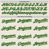Custom Cream Kelly Green Pinstripe Old Gold Authentic Two Tone Baseball Jersey