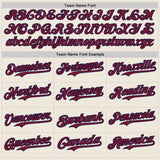 Custom Cream Crimson Pinstripe Navy Authentic Two Tone Baseball Jersey