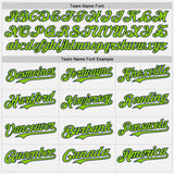 Custom White Neon Green Pinstripe Navy Authentic Two Tone Baseball Jersey
