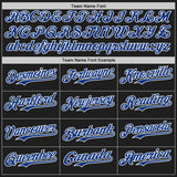 Custom Black Royal Pinstripe White Authentic Two Tone Baseball Jersey