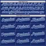 Custom Royal White Pinstripe White Authentic Two Tone Baseball Jersey