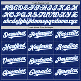Custom Royal Light Blue Pinstripe White Authentic Two Tone Baseball Jersey