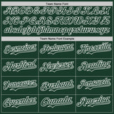 Custom Green White Pinstripe White Authentic Two Tone Baseball Jersey