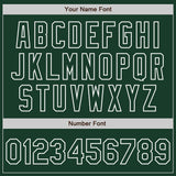 Custom Green White Pinstripe White Authentic Two Tone Baseball Jersey