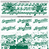 Custom White Kelly Green Pink-Black Splatter Camo Two Tone Authentic Baseball Jersey