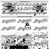 Custom White Steel Gray-Black Splatter Camo Two Tone Authentic Baseball Jersey