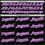 Custom Black Light Blue-Pink Digital Camo Two Tone Authentic Baseball Jersey