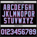 Custom Black Light Blue-Pink Digital Camo Two Tone Authentic Baseball Jersey
