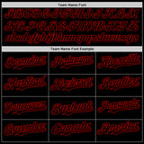 Custom Black Red-Gold Digital Camo Two Tone Authentic Baseball Jersey