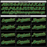 Custom Black Kelly Green-Old Gold Digital Camo Two Tone Authentic Baseball Jersey