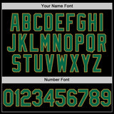 Custom Black Kelly Green-Old Gold Digital Camo Two Tone Authentic Baseball Jersey
