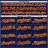 Custom Navy Crimson-Gold Digital Camo Two Tone Authentic Baseball Jersey
