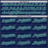 Custom Navy Teal-Gray Digital Camo Two Tone Authentic Baseball Jersey