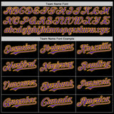 Custom Black Purple Gold-White Digital Camo Two Tone Authentic Baseball Jersey