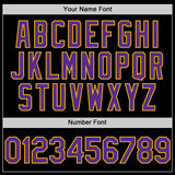 Custom Black Purple Gold-White Digital Camo Two Tone Authentic Baseball Jersey