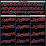 Custom Black Royal Orange-White Digital Camo Two Tone Authentic Baseball Jersey