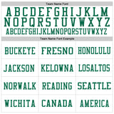 Custom White Kelly Green Mesh Authentic Throwback Football Jersey