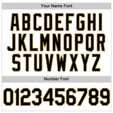Custom White Black-Old Gold Authentic Throwback Baseball Jersey