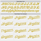 Custom White Black Pinstripe Old Gold Authentic Baseball Jersey