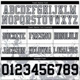 Custom White Black-Gray 3D Pattern Splash Authentic Football Jersey
