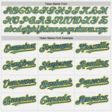 Custom White Black Shadow Blue-Light Yellow Authentic Baseball Jersey