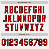 Custom Stitched White Red-Black Baseball Pullover Sweatshirt Hoodie