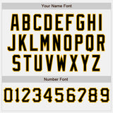 Custom Stitched White Black-Gold Baseball Pullover Sweatshirt Hoodie