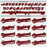 Custom White Red-Black Authentic Baseball Jersey