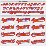 Custom White Orange-Purple Authentic Baseball Jersey