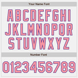 Custom White Medium Pink-Purple Authentic Baseball Jersey
