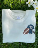 🏈Personalized Football Embroidered Sweatshirt- Football Player Sweatshirt