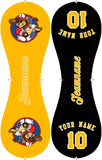 Personalized Gold Black Half Leather Gold Authentic Baseballs