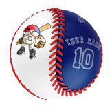 Personalized White Royal Half Leather  Royal Authentic Baseballs