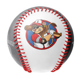 Personalized White Gray Half Leather Gray Authentic Baseballs