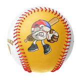 Personalized Gold White Half Leather Gold Authentic Baseballs