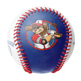 Personalized Royal White Half Leather White Authentic Baseballs