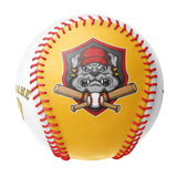 Personalized Gold White Half Leather Gold Authentic Baseballs