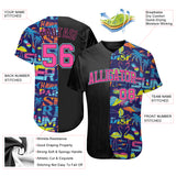 Custom 3D Pattern Design Abstract Geometric Pattern With Palm Trees Sharks Flamingo With The Words:Summer Hawaii Authentic Baseball Jersey
