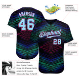 Custom 3D Pattern Design Lines Authentic Baseball Jersey