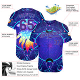 Custom 3D Pattern Design Magic Mushrooms Over Sacred Geometry Psychedelic Hallucination Authentic Baseball Jersey